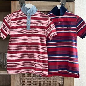 Kids Polo by Ralph Lauren Stripe Iconic Mesh Polo Shirt Large 14/16